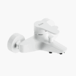 Μπαταρία Λουτρού Ορειχάλκινη Forte M 2401-WHT Ματ Λευκό