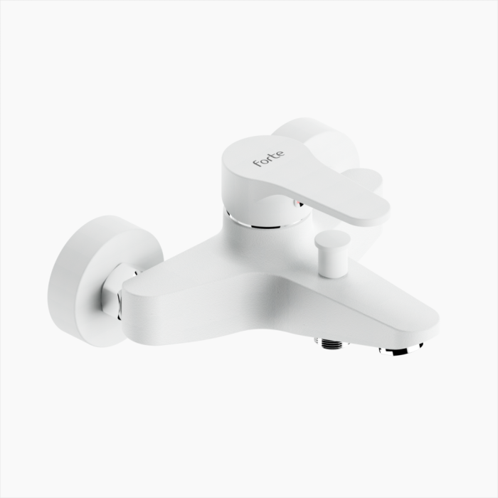 M_2401_WHT-700x700 Μπαταρία Λουτρού Ορειχάλκινη Forte M 2401-WHT Ματ Λευκό - Image 1