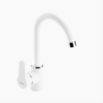 Μπαταρία Κουζίνας Ορειχάλκινη Forte M 2404-WHT Ματ Λευκό