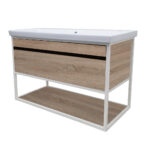 ΕΠΙΠΛΟ ΜΠΑΝΙΟΥ 5194-NARCISO 100 cm ΣΕ ΑΝΟΙΧΤΗ ΑΠΟΧΡΩΣΗ ΞΥΛΟΥ - Image 2