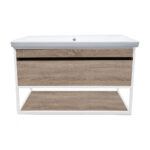 ΕΠΙΠΛΟ ΜΠΑΝΙΟΥ 5194-NARCISO 100 cm ΣΕ ΑΝΟΙΧΤΗ ΑΠΟΧΡΩΣΗ ΞΥΛΟΥ - Image 3