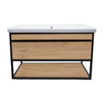 ΕΠΙΠΛΟ ΜΠΑΝΙΟΥ K529 NARCISO 100 cm ΣΕ ΦΥΣΙΚΗ ΑΠΟΧΡΩΣΗ ΞΥΛΟΥ - Image 3