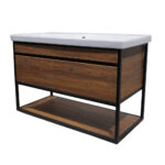 ΕΠΙΠΛΟ ΜΠΑΝΙΟΥ K545-NARCISO 100 cm ΣΕ ΑΠΟΧΡΩΣΗ ΚΑΡΥΔΙΑΣ ΜΕ ΡΑΦΙ - Image 2