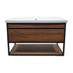 ΕΠΙΠΛΟ ΜΠΑΝΙΟΥ K545-NARCISO 100 cm ΣΕ ΑΠΟΧΡΩΣΗ ΚΑΡΥΔΙΑΣ ΜΕ ΡΑΦΙ - Image 3