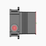 Μπαταρία Εντοιχισμού Τετράγωνη Διπλής Ροής με Διανομέα Ορειχάλκινο DM-2839 Χρυσό - Image 11