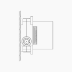 Μπαταρία Εντοιχισμού Τετράγωνη Τριπλής Ροής με Διανομέα Ορειχάλκινο DM-2889 Χρυσό - Image 9