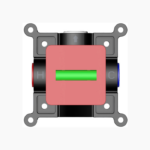 Μπαταρία Εντοιχισμού Τετράγωνη Μονής Ροής Ορειχάλκινο DM-2827 Μαύρο - Image 8