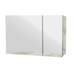 ΕΠΙΠΛΟ ΜΠΑΝΙΟΥ PROGETTO-OLTRE 100 cm ΣΕ ΟΨΗ ΛΕΥΚΟΥ ΜΑΡΜΑΡΟΥ ΜΕ ΜΠΕΖ ΝΕΡΑ - Image 5