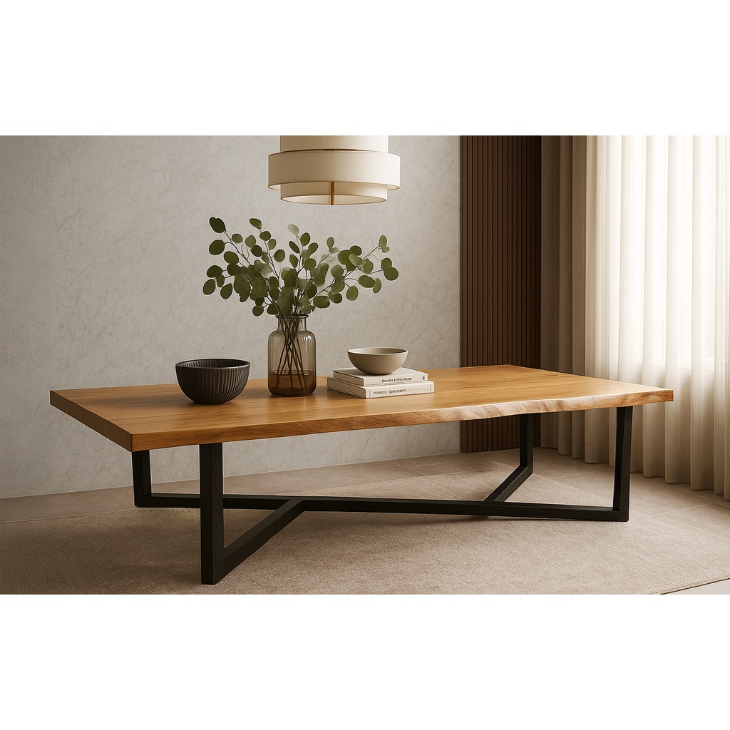 REINER TrapezariaNaturalVasi 16 ΤΡΑΠΕΖΑΡΙΑ REINER ΣΕ ΡΟΥΣΤΙΚ ΔΡΥΙΝΗ ΕΠΙΦΑΝΕΙΑ ΜΕ ΑΝΑΓΛΥΦΟ ΤΕΛΕΙΩΜΑ - Image 1