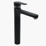 Μπαταρία Νιπτήρα Πάγκου Ορειχάλκινη Forte M 2422-BLC Ματ Μαύρο