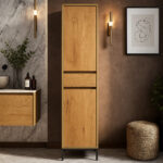 ΣΤΗΛΗ ΜΠΑΝΙΟΥ VENTO-K529 ΜΕ ΦΥΣΙΚΗ ΑΠΟΧΡΩΣΗ ΞΥΛΟΥ