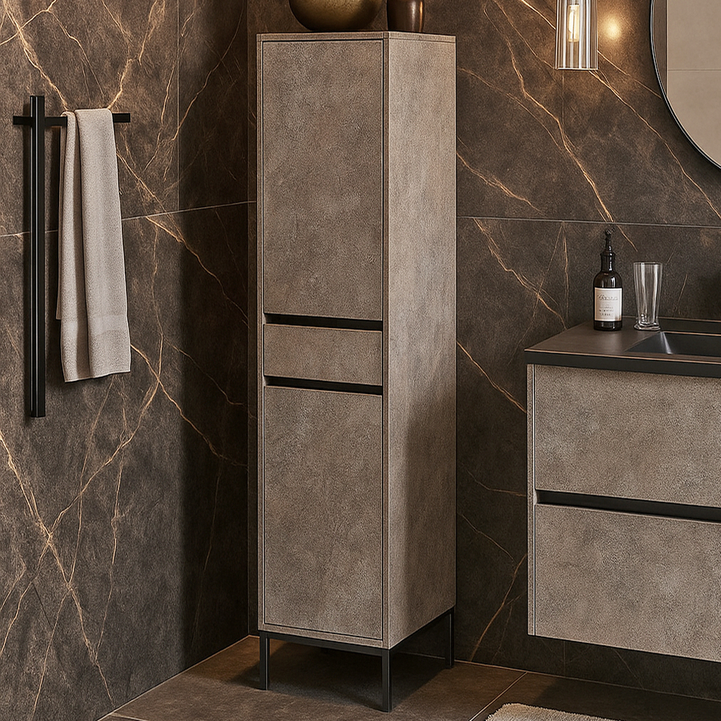 Stili K540 ΣΤΗΛΗ ΜΠΑΝΙΟΥ VENTO-K540 ΜΕ ΟΨΗ ΣΚΟΥΡΟ ΤΣΙΜΕΝΤΟ - Image 1