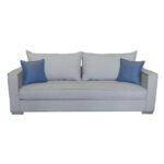 Καναπές Τριθέσιος BLOORY – Γκρι Ανοιχτό - Image 2