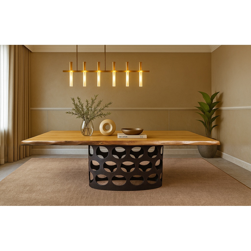 UNIVERSE 2-Vasi 28 ΤΡΑΠΕΖΑΡΙΑ UNIVERSE II ΣΕ ΡΟΥΣΤΙΚ ΔΡΥΙΝΗ ΕΠΙΦΑΝΕΙΑ ΜΕ ΑΝΑΓΛΥΦΟ ΤΕΛΕΙΩΜΑ - Image 1