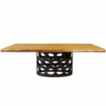 ΤΡΑΠΕΖΑΡΙΑ UNIVERSE II ΣΕ ΡΟΥΣΤΙΚ ΔΡΥΙΝΗ ΕΠΙΦΑΝΕΙΑ ΜΕ ΑΝΑΓΛΥΦΟ ΤΕΛΕΙΩΜΑ - Image 2