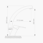 Μπαταρία Κουζίνας Ορειχάλκινη Forte M 1904-CHR Χρώμιο - Image 3